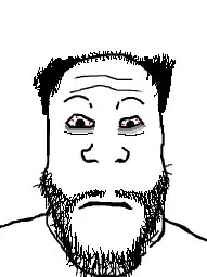 markiplier soyjak, bags under eyes, balding, beard, bloodshot eyes, crazy, looking at you, op is a retarded lazy faggot for not tagging his own shit, tired