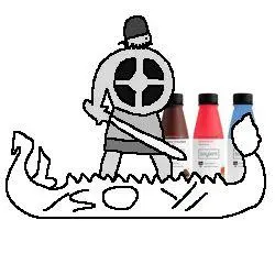 unknown, /soy/, boat, bottle, clothes, drink, full body, hat, helmet, shield