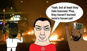 chudjak, excited soyjak, soyak, chuddy, /pol/, 2soyjaks, ak-47, arab, arm, assault rifle