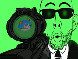 bury pink gril, nojak, glowie, animated, anime, dead, ear, glasses, glowing, glownigger