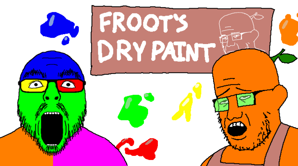 flartson, frootjak, colorjak, 2soyjaks, bushy eyebrows, clothes, ear, glasses, green glasses, mustache