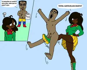 chudjak, 2soyjaks, countrywar, glasses, guyana, spanish text, text, venezuela, venezuela