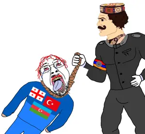 yes chad, bernd, hanging troonjak, troonjak, ack, armenia, azerbaijan, bloodshot eyes, blue shirt, crying