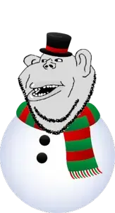 impish soyak ears, impish amerimutt, amerimutt, button, christmas, clothes, ear, full body, hat, looking at you