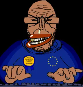 markiplier soyjak, euromutt, euromutt, mcdonalds typing cobson, 1soyjak, award, bald, beard, black background, blue shirt