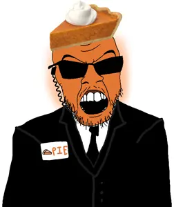 feraljak, glowie, angry, clothes, earpiece, food, foodjak, glasses, glowing, necktie