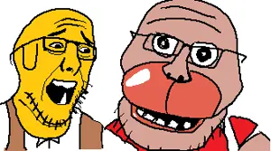 windyjak, amerimutt, jannyjak, 2soyjaks, animatronic, glasses, janny, scared