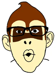 donkey kong, nojak, animal, brown hair, brown skin, ear, glasses, hair, monkey, nintendo