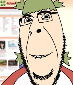 cobson, hornyson, 4chan, anime, biting lip, closed mouth, clothes, glasses, green hair, hair