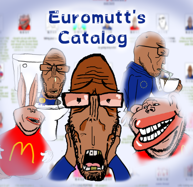 big chungus, bugs bunny, trollface, cobson, impish soyak ears, markiplier soyjak, euromutt, impish amerimutt, amerimutt, euromutt