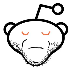 snoojak, antenna, closed eyes, closed mouth, ear, no nose, orange eyelids, reddit, soyjak, stubble