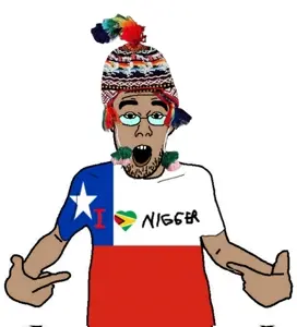 shirtjak, chile, clothes, guyana, hat, nigger, open mouth, stubble, white background, chile