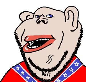 impish soyak ears, impish amerimutt, amerimutt, 1488, blue sclera, clothes, confederate, ear, lips, mutt