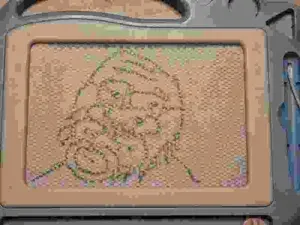 gapejak, baby, drawing, glasses, magna-doodle, pacifier, pen, real life, small eyes, soyjak