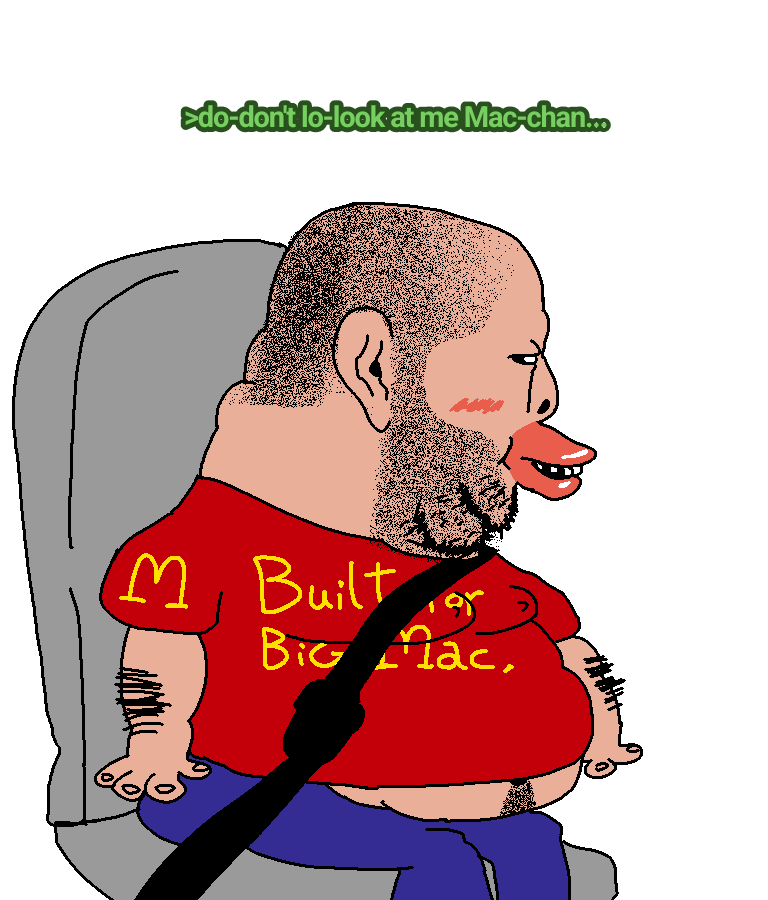impish soyak ears, impish amerimutt, amerimutt, beard, big lips, blush, car, clothes, eyes, inverted eye color