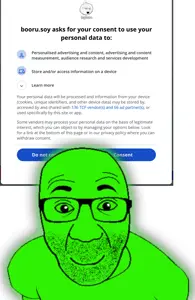 el perro rabioso, glowie, cookie consent, glowing, green, soyjak, stubble