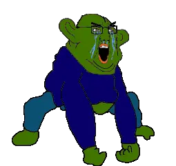 dersoylentdrinker, pepe, chudjak, amphibian, angry, animal, animated, blue shirt, crying, ear