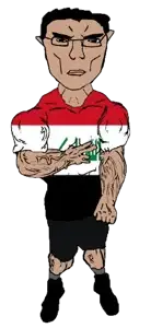 chudjak, chudjak front, unbotheredchud, arab, arabs, arm, black hair, brown skin, buff, bushy eyebrows