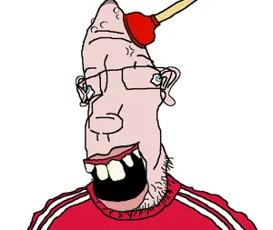 kurwa bobr, sheeeit, parrotjak, anger mark, blue eyes, clothes, cross eyed, ear, glasses, hair