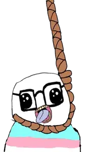 assholejak, oh my god she is so attractive, ass, brimstone, glasses, hanging, open mouth, rope, tongue, tranny
