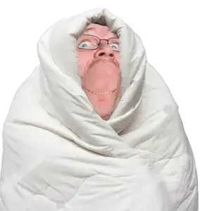 gapejak, bernd schmidt, blanket, comfy, realistic, smile, smirk