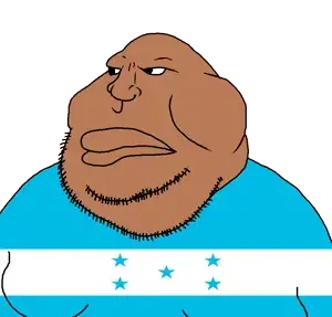 meximutt, brown skin, closed mouth, countrywar, fat, flag, honduras, obese, soyjak, stubble