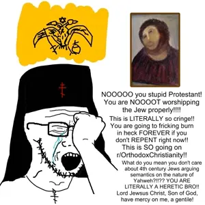 soyak, byzantine, christianity, clothes, cross, crying, ecce mono, flag, glasses, hands