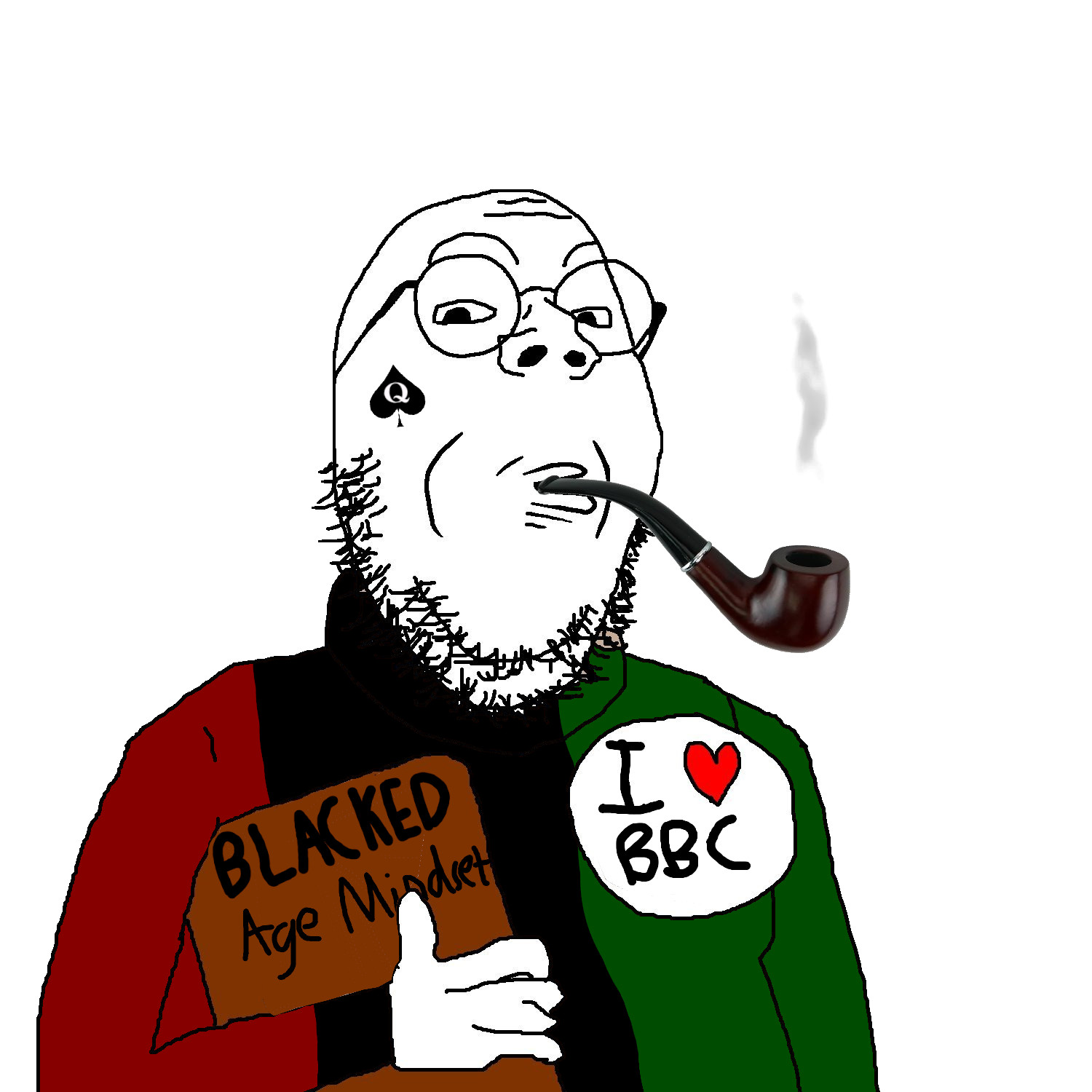 gapejak, bookworm, badge, book, bronze age mindset, closed mouth, flag, glasses, holding book, holding object