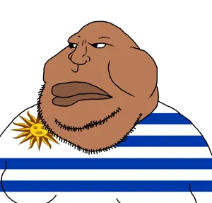 meximutt, closed mouth, countrywar, fat, flag, obese, soyjak, stubble, uruguay, uruguay