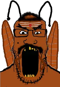 markiplier soyjak, angry, animal, bug, cockroach, glasses, hindflea, hindroach, hindu, india