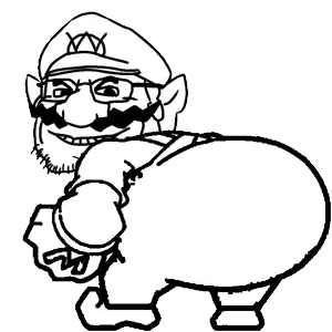 wario, wahjak, animated, glasses, gyatt, nintendo, stubble, twerk, video game, super mario