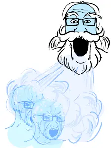 markiplier soyjak, soyak, 3soyjaks, beard, blue, blue skin, cold, crying, glasses, hair