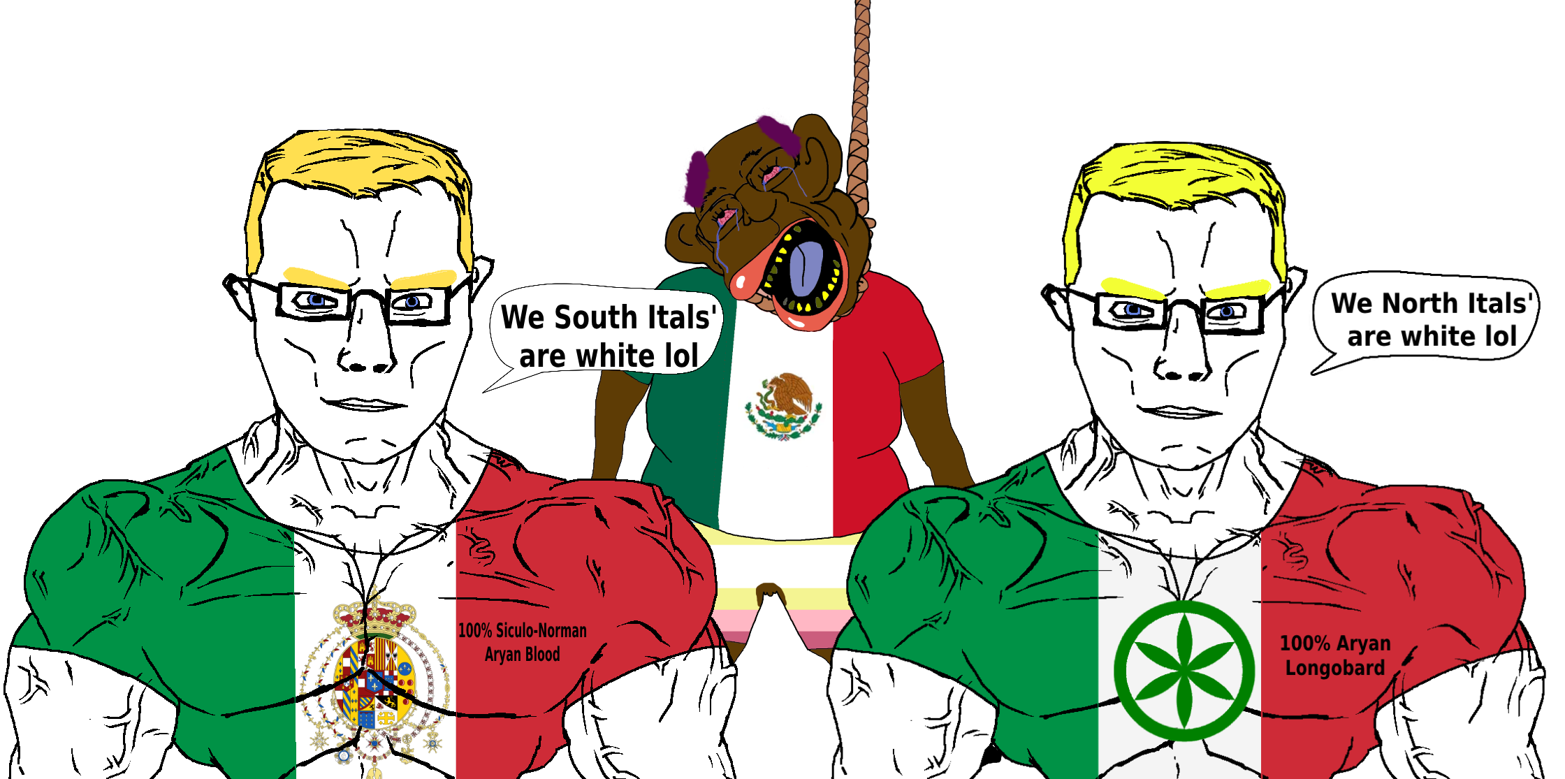 bernd, chudjak, chudjak front, muscular chud, aryan, a10 eyes, bloodshot eyes, buff, crying, germanic