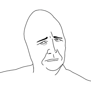 unknown, dissapointed, eyes, traced, transparent background