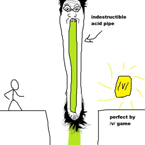 markiplier soyjak, /v/, 4chan, acid, glasses, open mouth, pipe, soyjak, stubble, video game