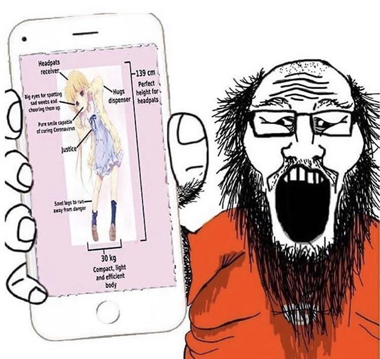 markiplier soyjak, phoneplier vertical, showing phone, anime, arm, asian, beard, black hair, blonde hair, brown eyes