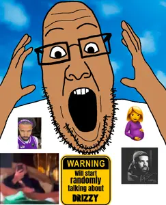 ppp, drake, hands, open mouth, rap, soyjak, stubble
