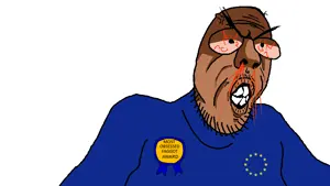 markiplier soyjak, npestajak, euromutt, euromutt, angry, blood, bloodshot eyes, europe, european, mustache