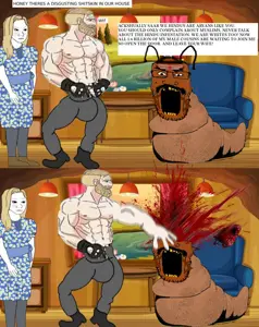wojak, markiplier soyjak, aryan, a10 eyes, animal, bug, chad, hindu, india, indian