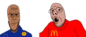 cobbert, npestajak, euromutt, award, brown skin, european union, glasses, mcdonalds, most obsessed faggot award, mutt