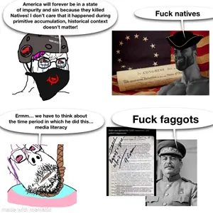 gigachad, wojak, bernd, gapejak, scholar, troonjak, amerimutt, clothes, communism, military