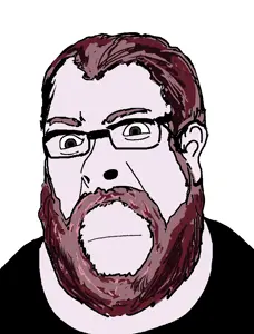 cobson, brown hair, closed mouth, clothes, fat, glasses, gray eyes, hair, neutral, tshirt