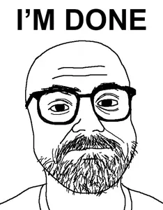 unknown, its over, bald, closed mouth, glasses, im done, its over (phrase), overwatch, samito, soyboy