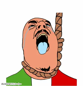 hydejak, animated, bald, bloodshot eyes, brown skin, byonbyon, countrywar, crying, dead, flag