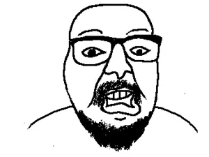 unknown, glasses, soy, soyjack, soyjak, soyjaks, white background