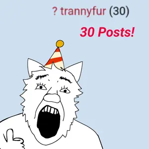 bernd, trannyfur, anthro, celebrating, fur, furry, happy, redtext, smile, thumbs up