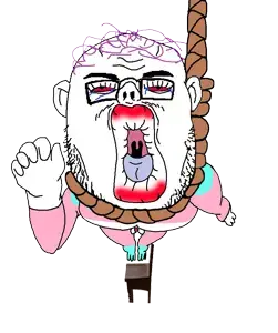 slurpjak, anime, chair, hair, hanging, lips, rope, suicide, tongue, tranny