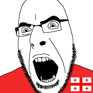 cobson, beard, bushy eyebrows, eyebrows, eyes, flag, georgia, glasses, looking to the left, mouth