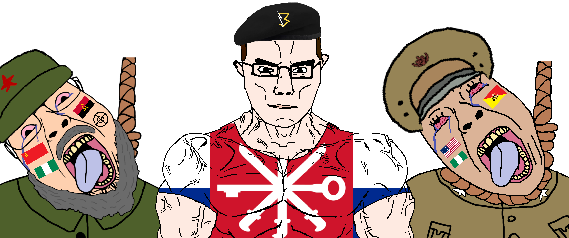 bernd, chudjak, chudjak front, muscular chud, 3soyjaks, buff, chud, countrywar, cuba, falangism