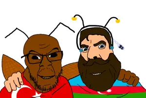 cobson, 2soyjaks, animal, antenna, azerbaijan, beard, blue eyes, brown skin, bug, cockroach